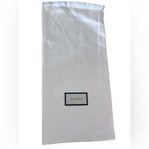 Gucci white satin dust bag